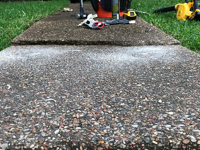 Sinking or uneven concrete slab?